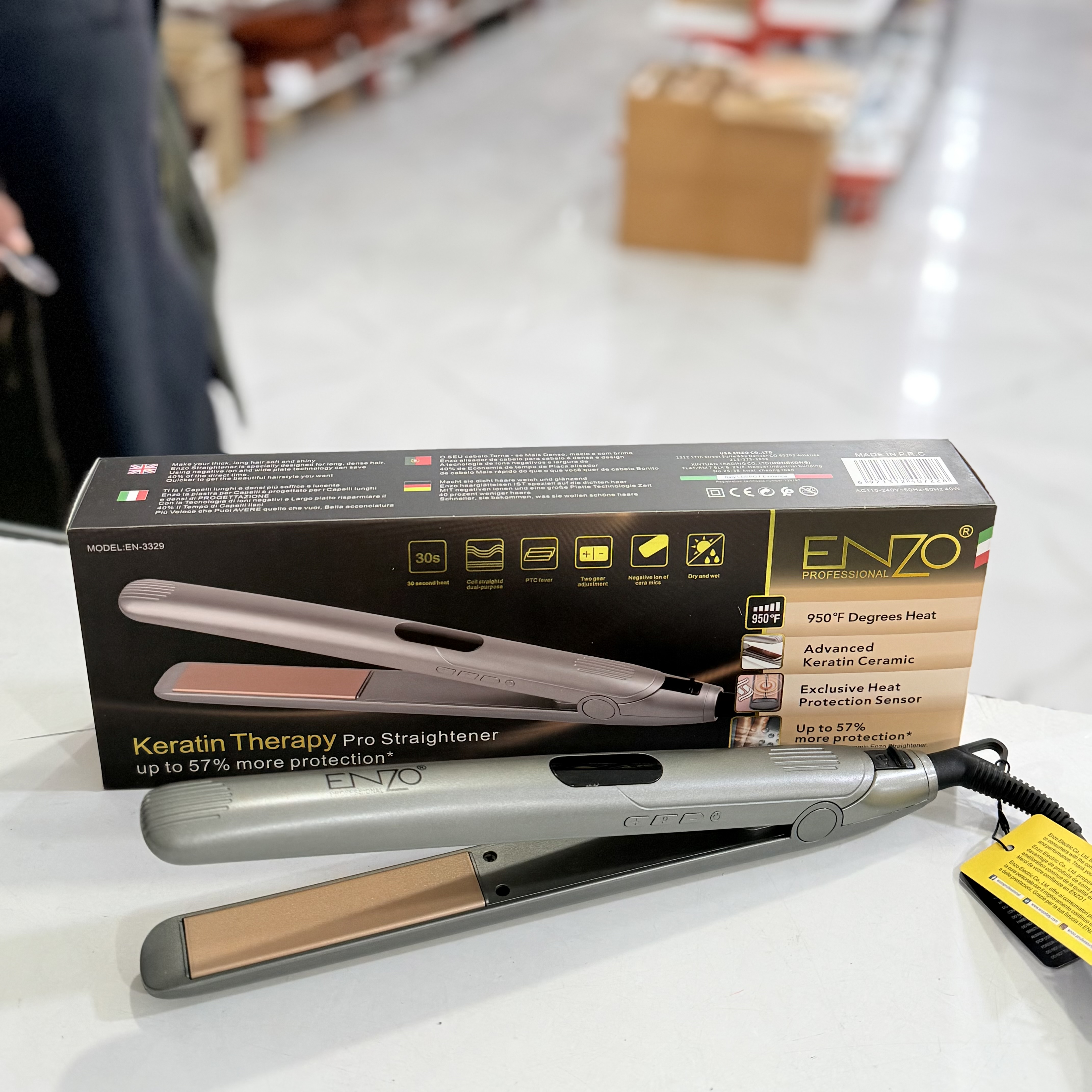 اتو و حالت دهنده ی مو انزو پروفیشینال مدل en-3329