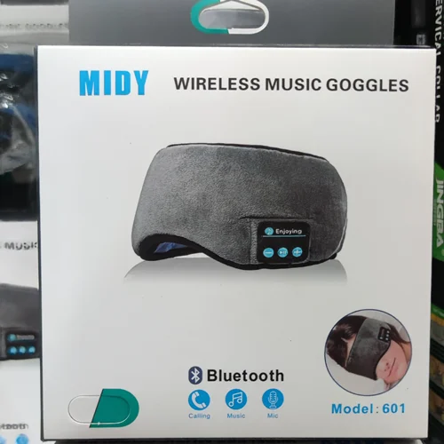 هدبند چشم بند هندفون دار بلوتوثی میکروفن دار Wireless Eye Mask Music player Sports headband