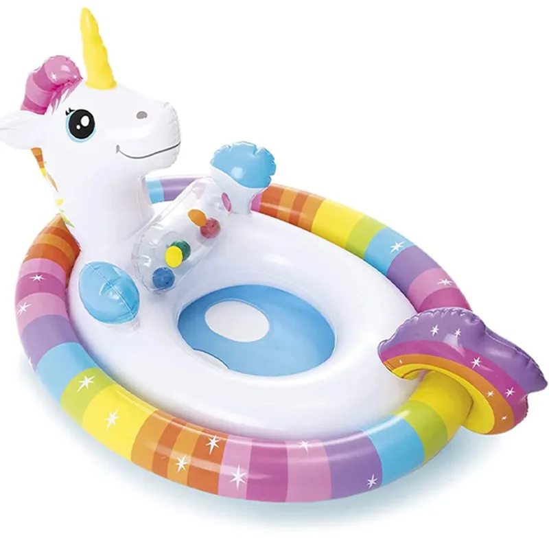 قایق بادی شورتی اینتکس طرح یونیکورن مدل 59570