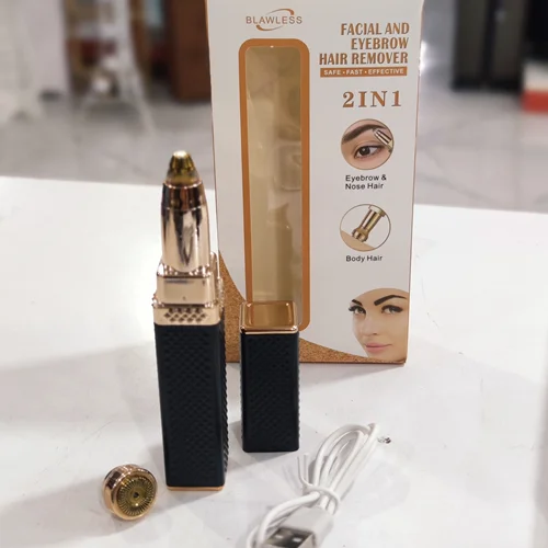 موزن شیور شارژی صورت و ابرو دو کاره مربع blawless207