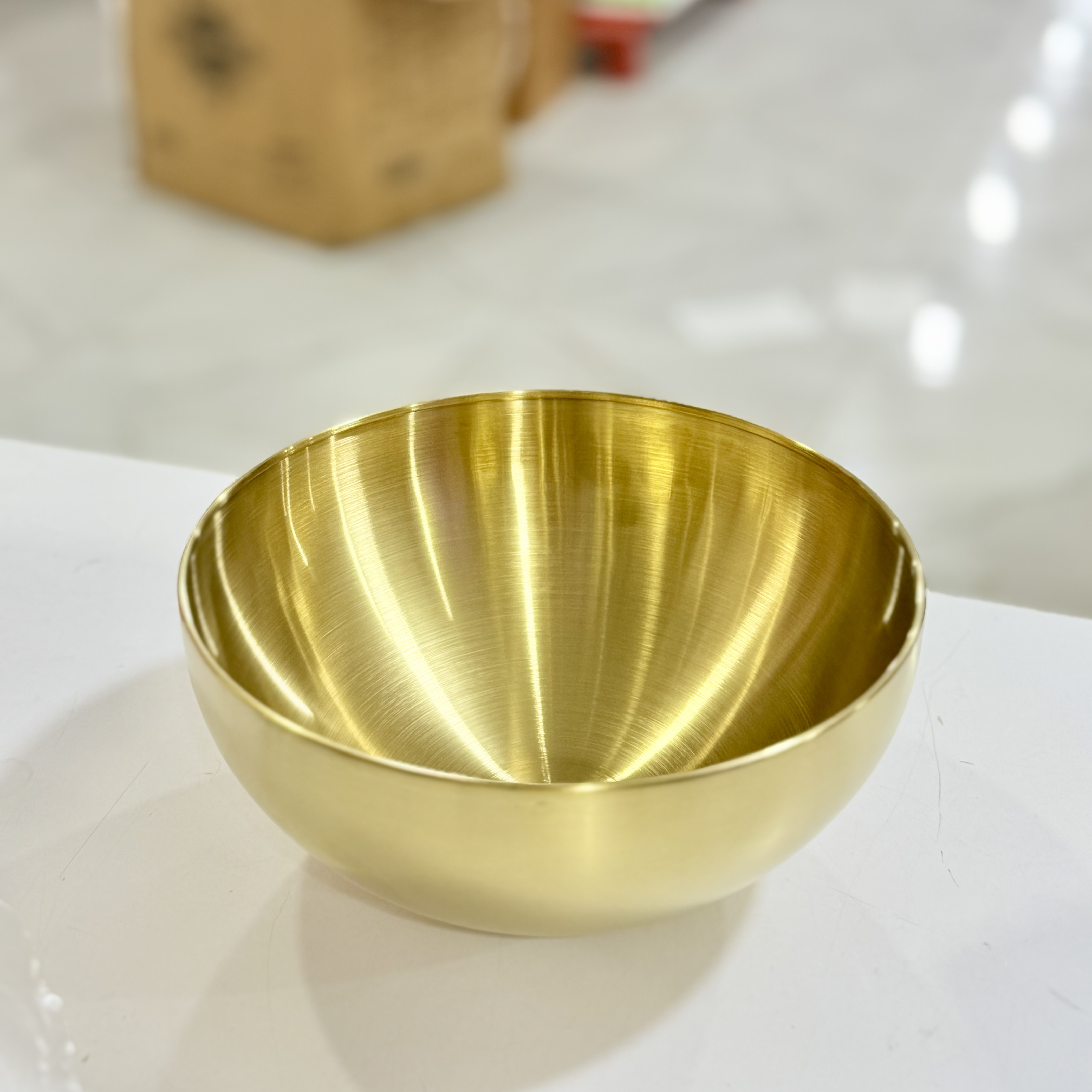 کاسه طلایی جنس استیل مات