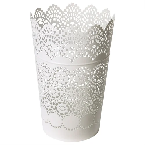 شمعدان و گلدان ایکیا، مدل سفید توری فلزیskurar