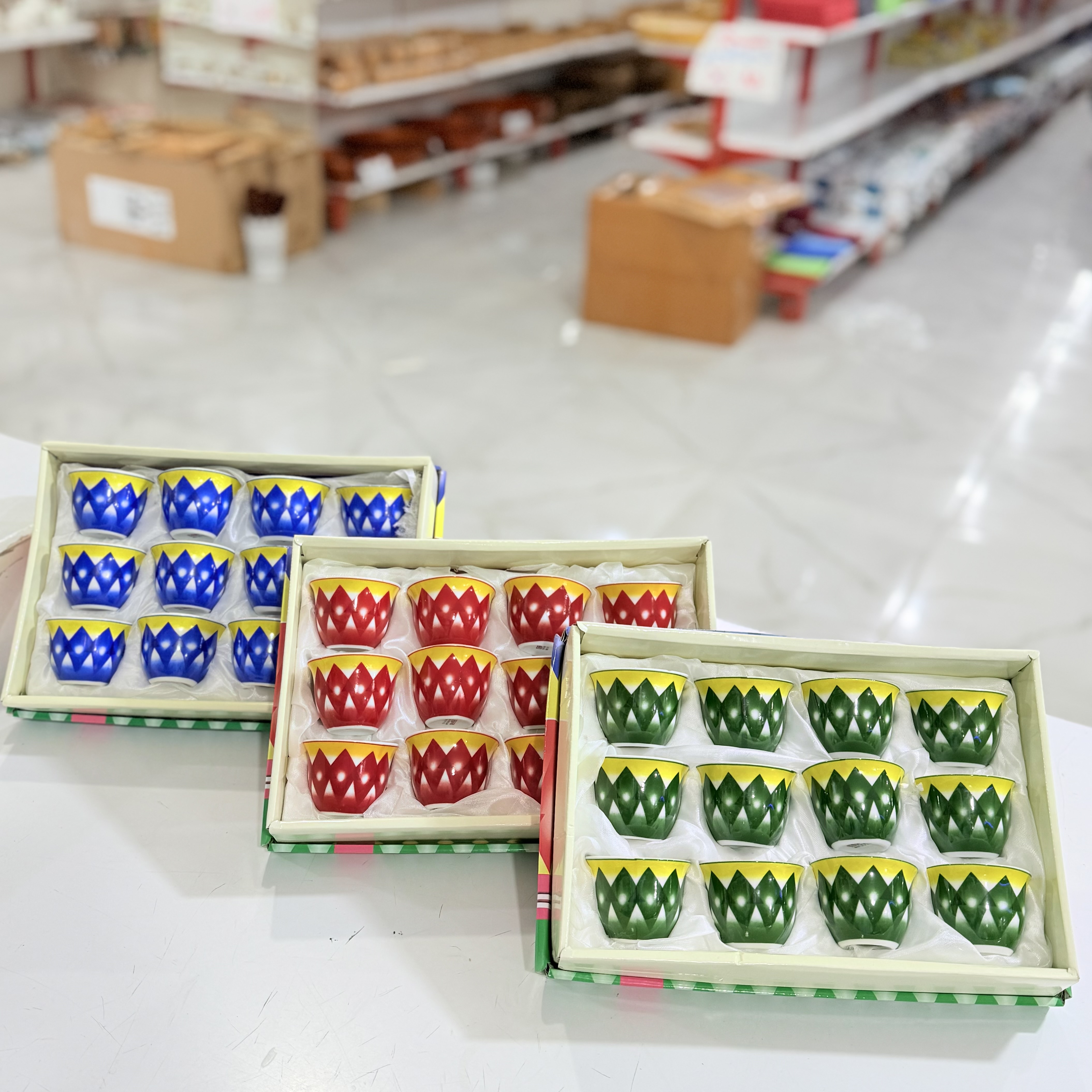 ست شات قهوه خوری عربی سنتی LEgendرنگی ۱۲ عددی وارداتی