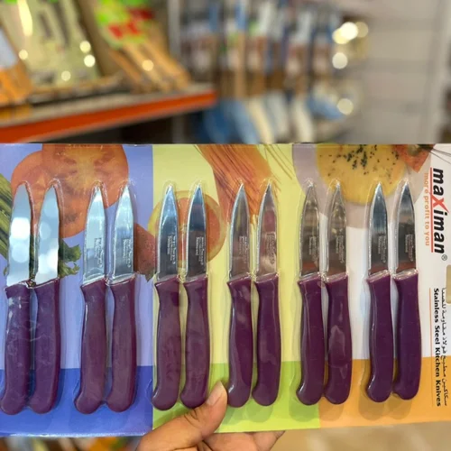 ست چاقو آشپزخانه ۱۲ عددی ماکسیمان رنگی MAX014