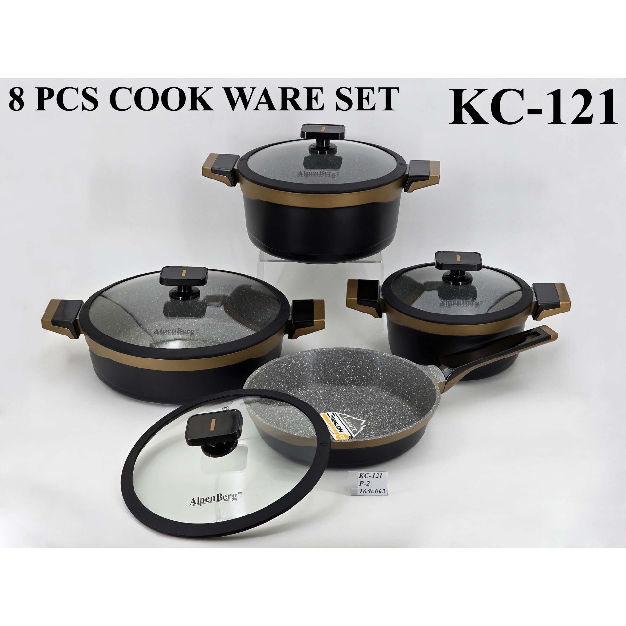 سرویس 8 پارچه آلپن برگ مدل پریمیوم Alpen berg