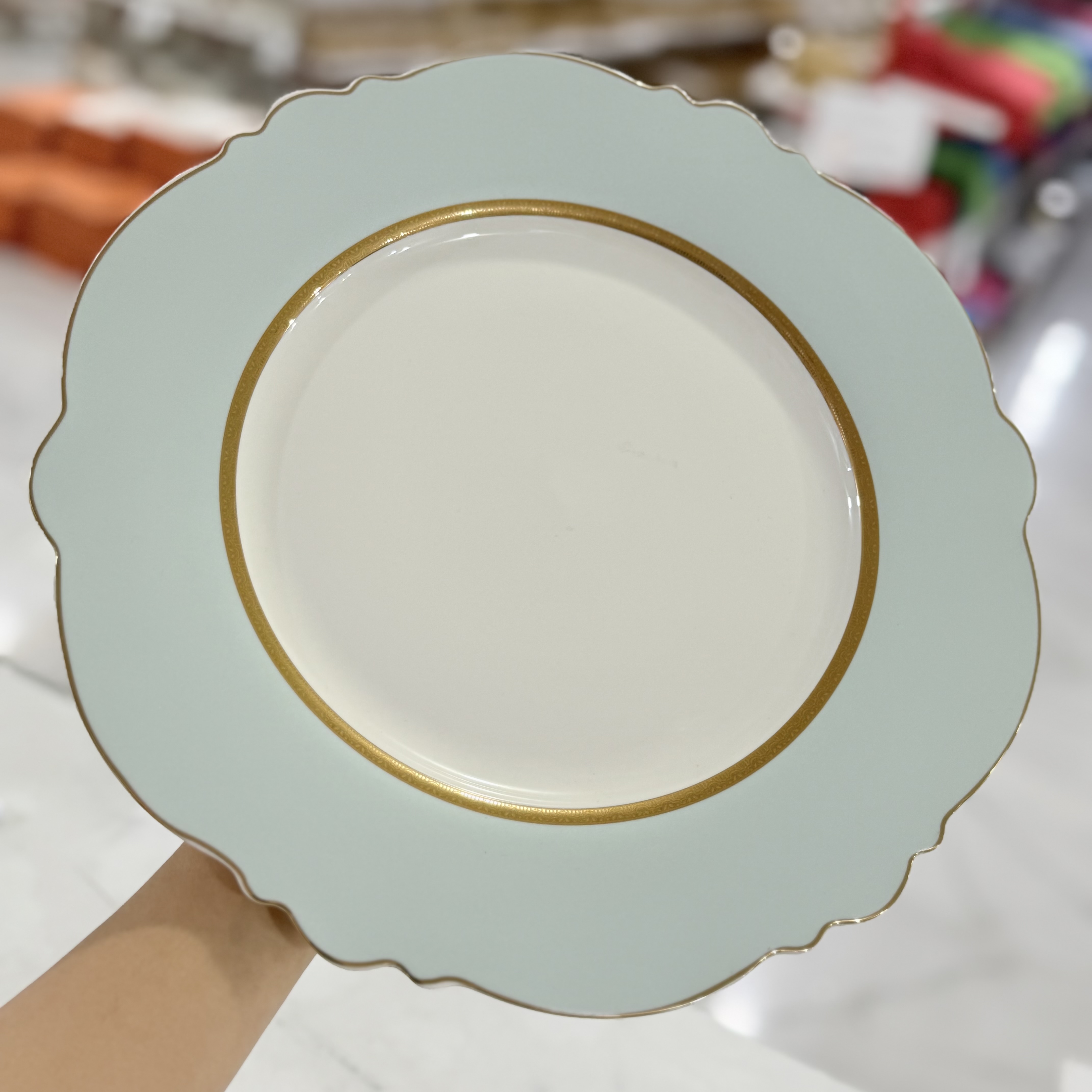 دیس گرد سه عددی فیروزه ای آنجلا RM165