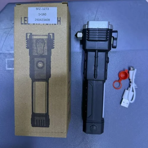 چراغ قوه اضطراری شارژی چند کاره مدل LED 3W TORCH