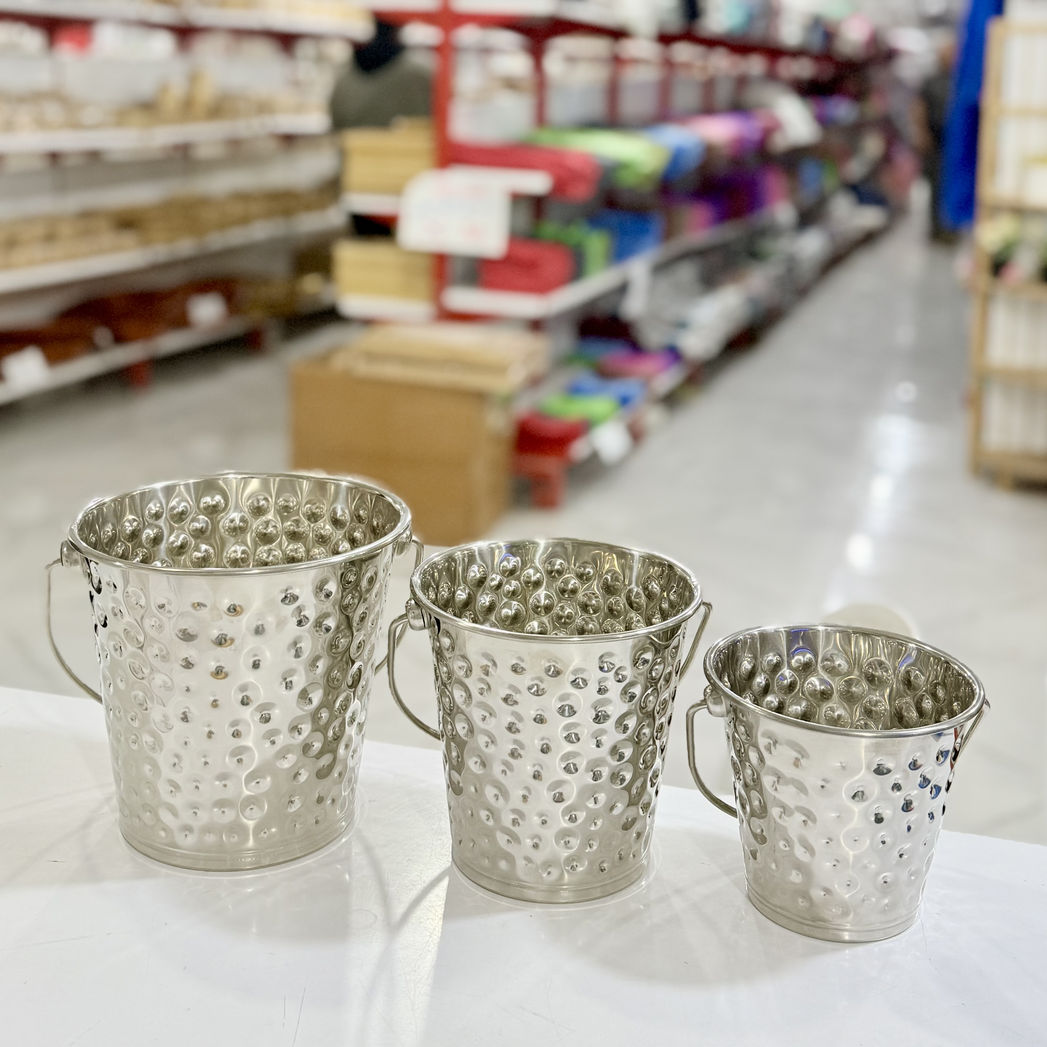 سطل یخ استیل انگشتی چشکی