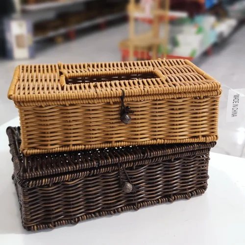 جا دستمال کاغذی حصیری وارداتی