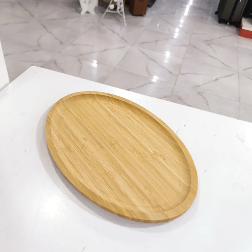 سینی دیس چوبی بامبو بیضی jinkai