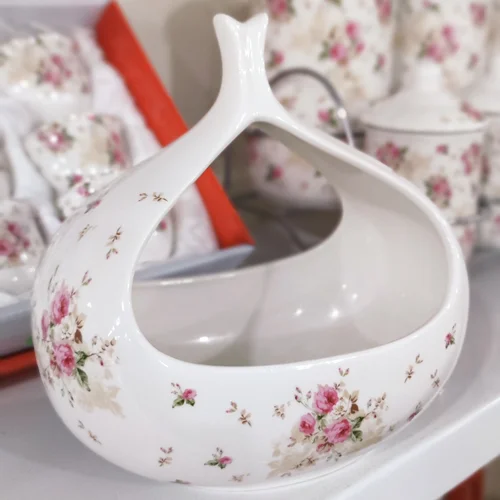 سبد شکلات خوری چینی سولکاسا گلدارsolecasa