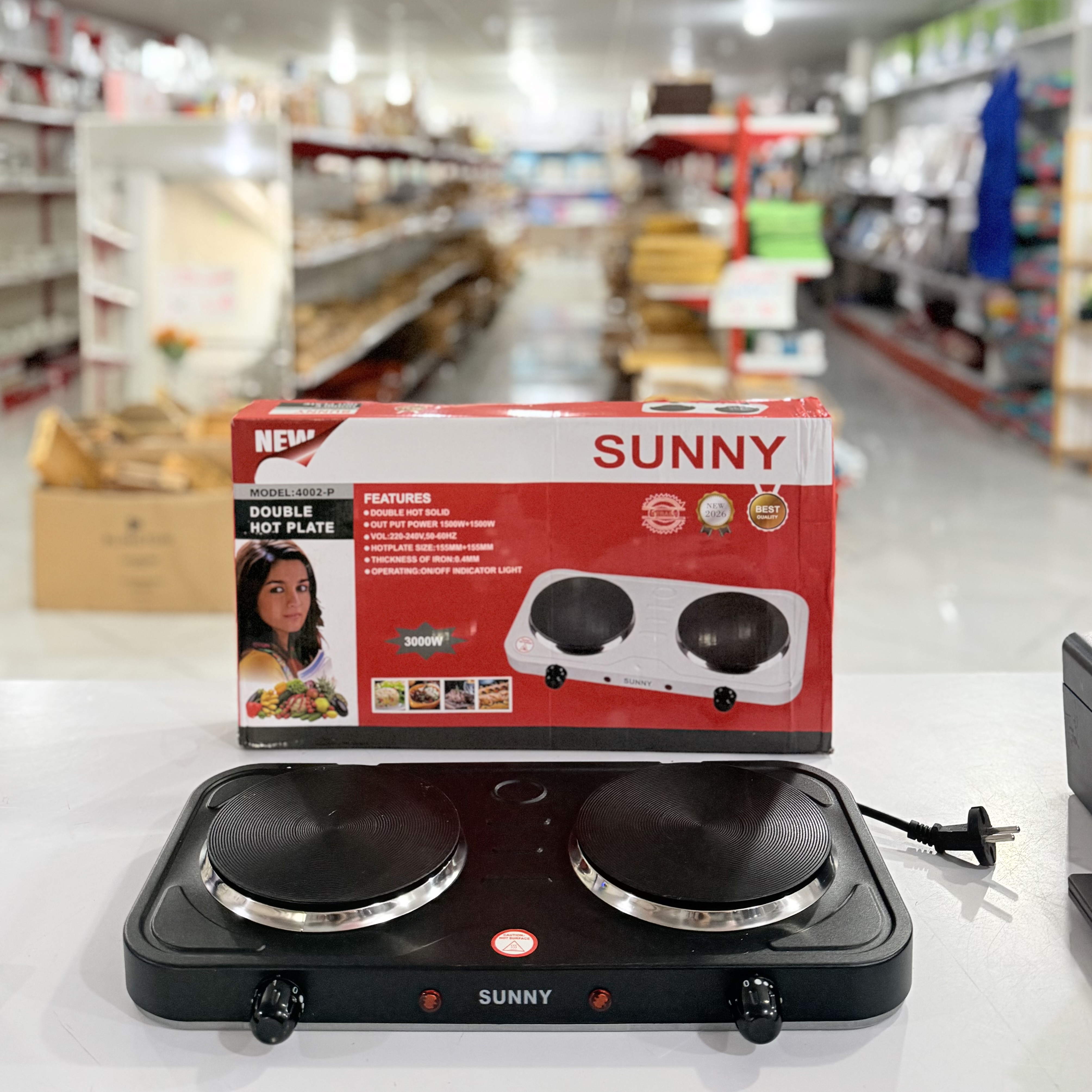 هیتر اجاق مسافرتی دوقلو sunny مدلP4002